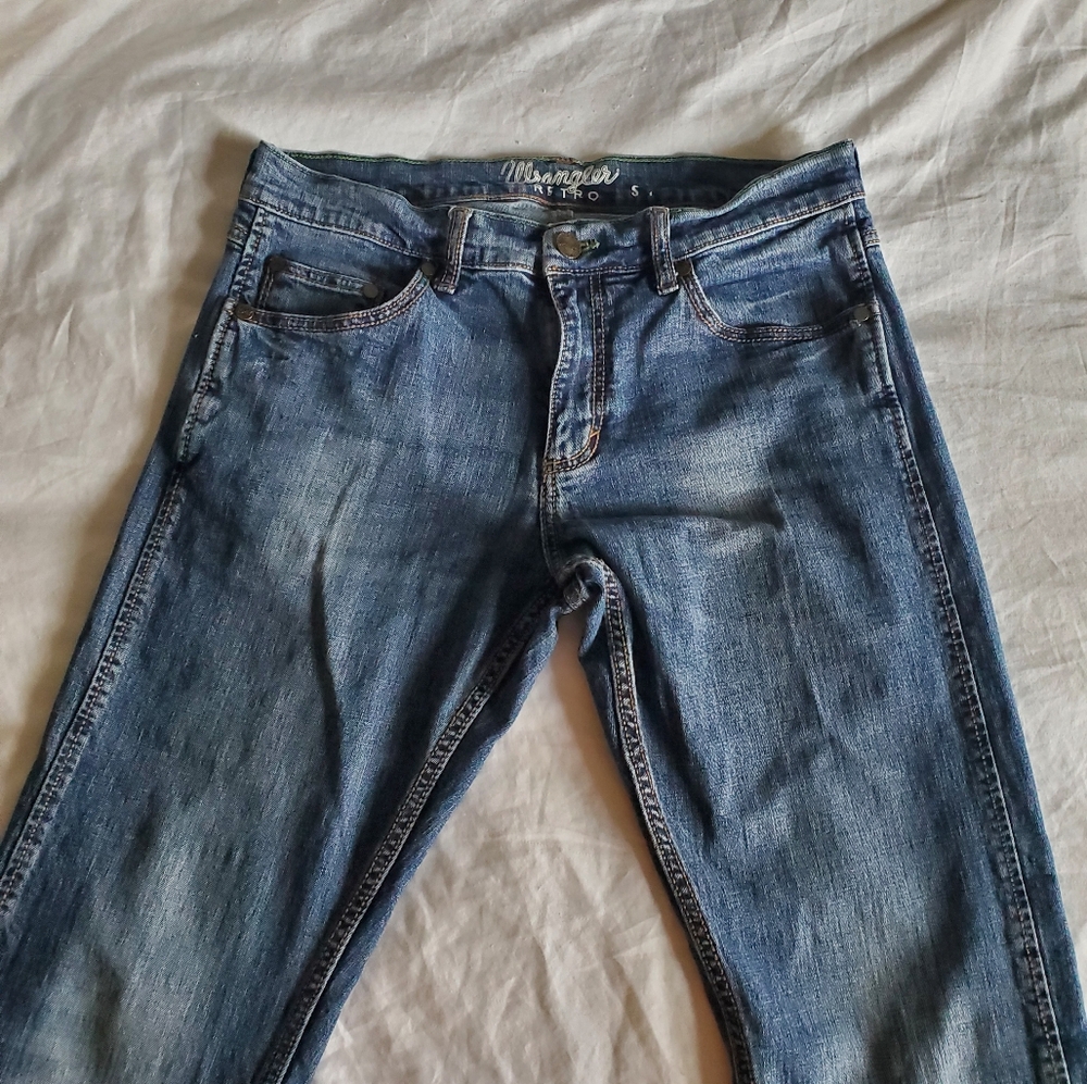 Mens Wrangler Retro Slim Straight Jeans 32x32